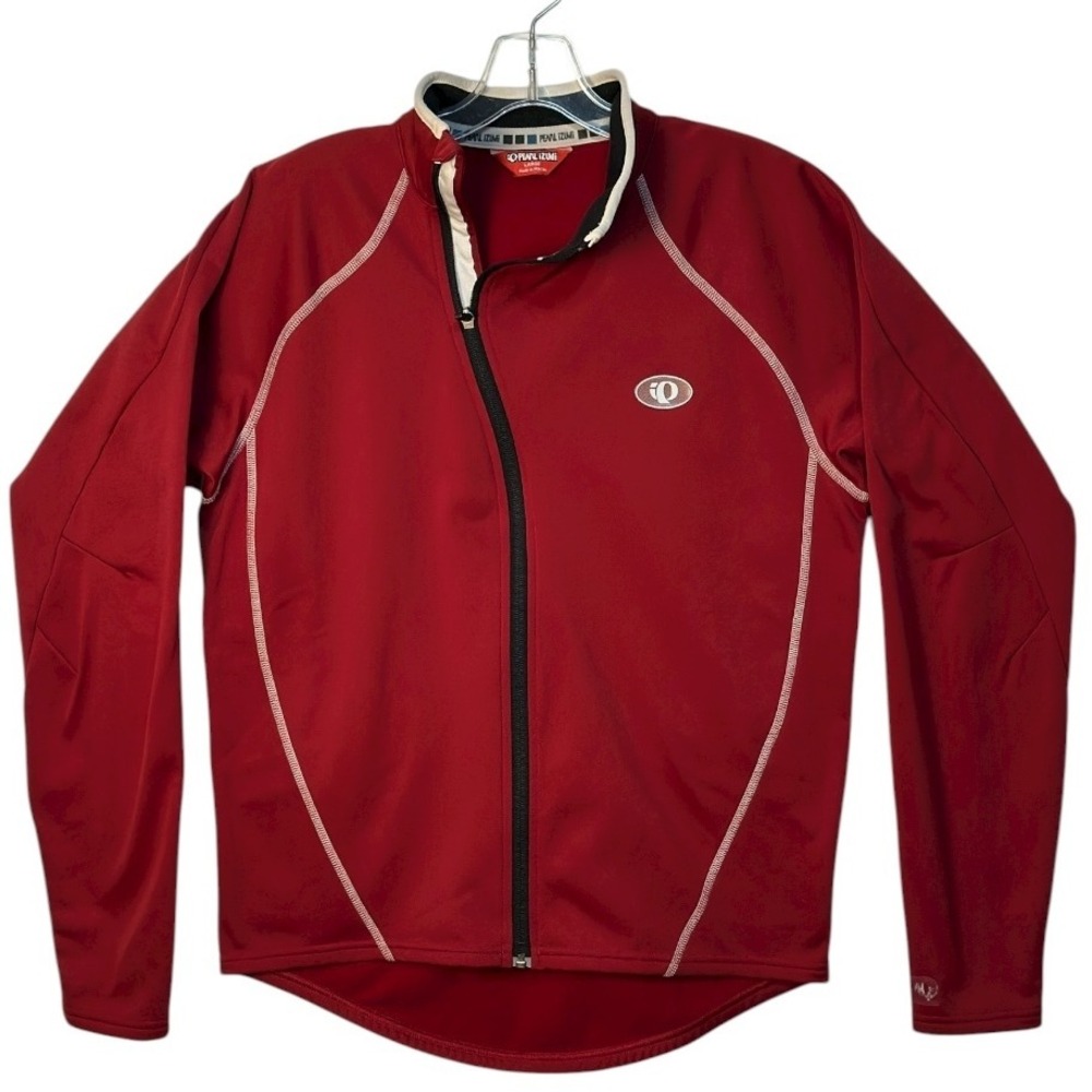 Pearl Izumi Elite Vintage Cycling Jacket Thermal Full Zip Performance‎ Red  L